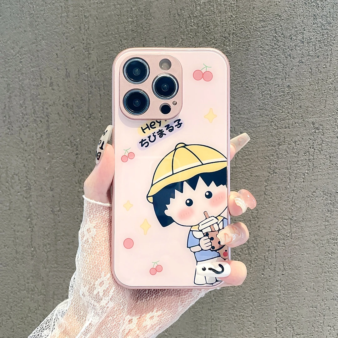 玻璃适用iPhone华为荣耀OPPOVIVO小米手机壳个性卡通女新款潮流壳