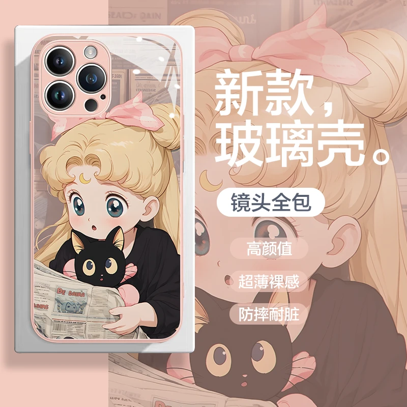 适用iPhone14promax手机壳苹果11/12/13美少女战士xr/xs高级8plus