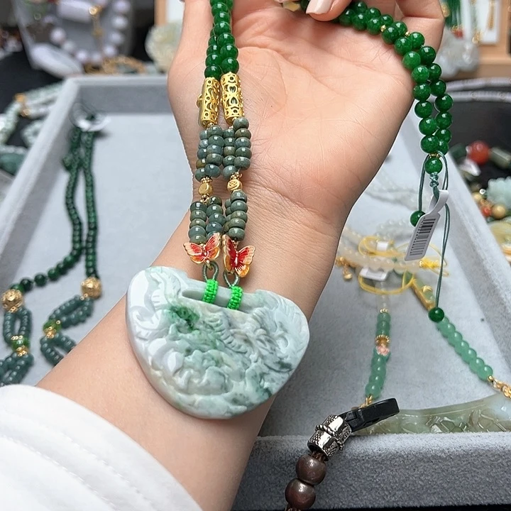 翡翠手链未镶嵌一套110