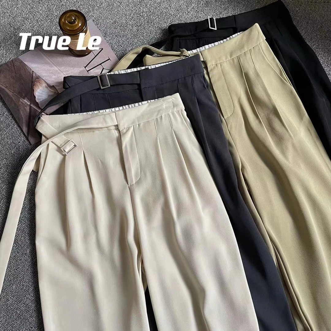 夏款过季 微瑕疵，半送价“巨垂感 巨抗皱”高档西裤飘带直筒裤2674