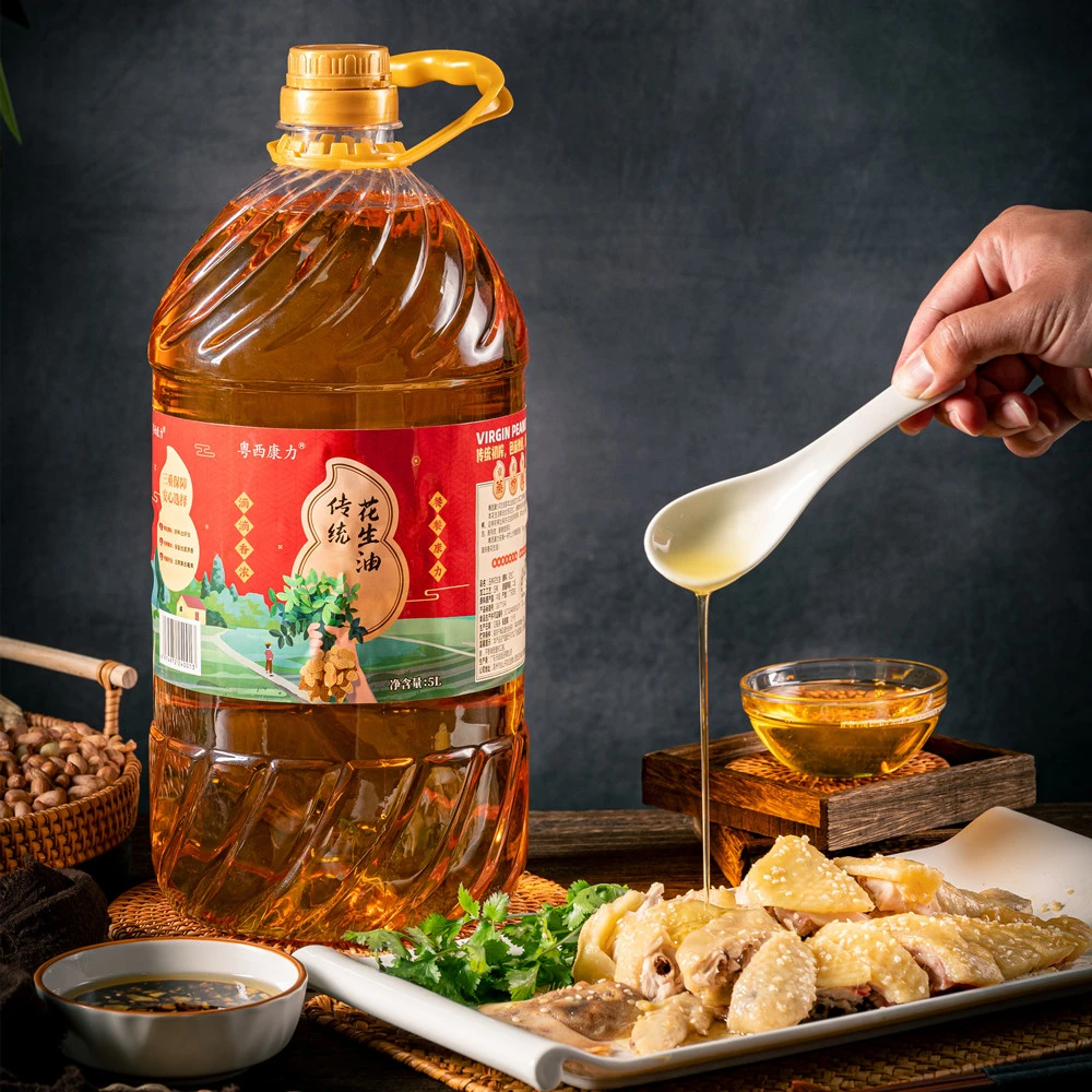 广东高州传统初榨纯正花生油家用食用油浓香1L/2.68L/5L