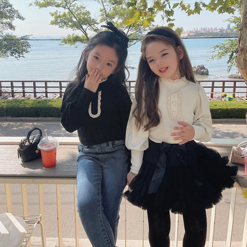 【工厂直销】女童春秋款长袖韩版洋气打底衫