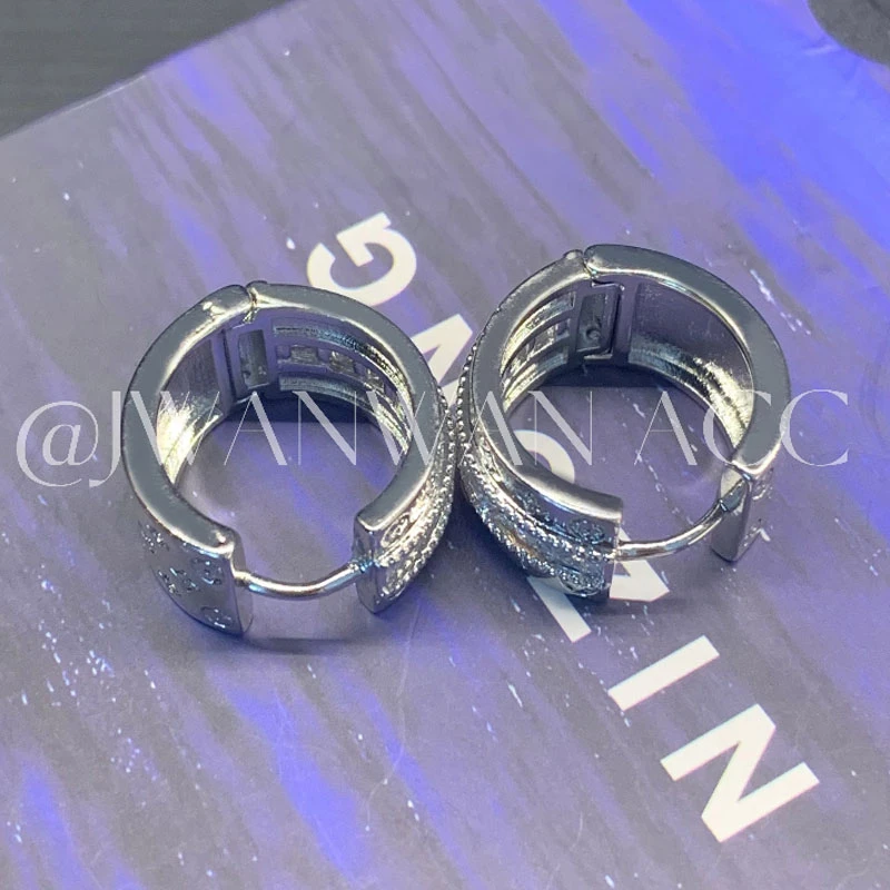 铜合金耳饰 高级感银色多层立体耳圈01ED2026-QT