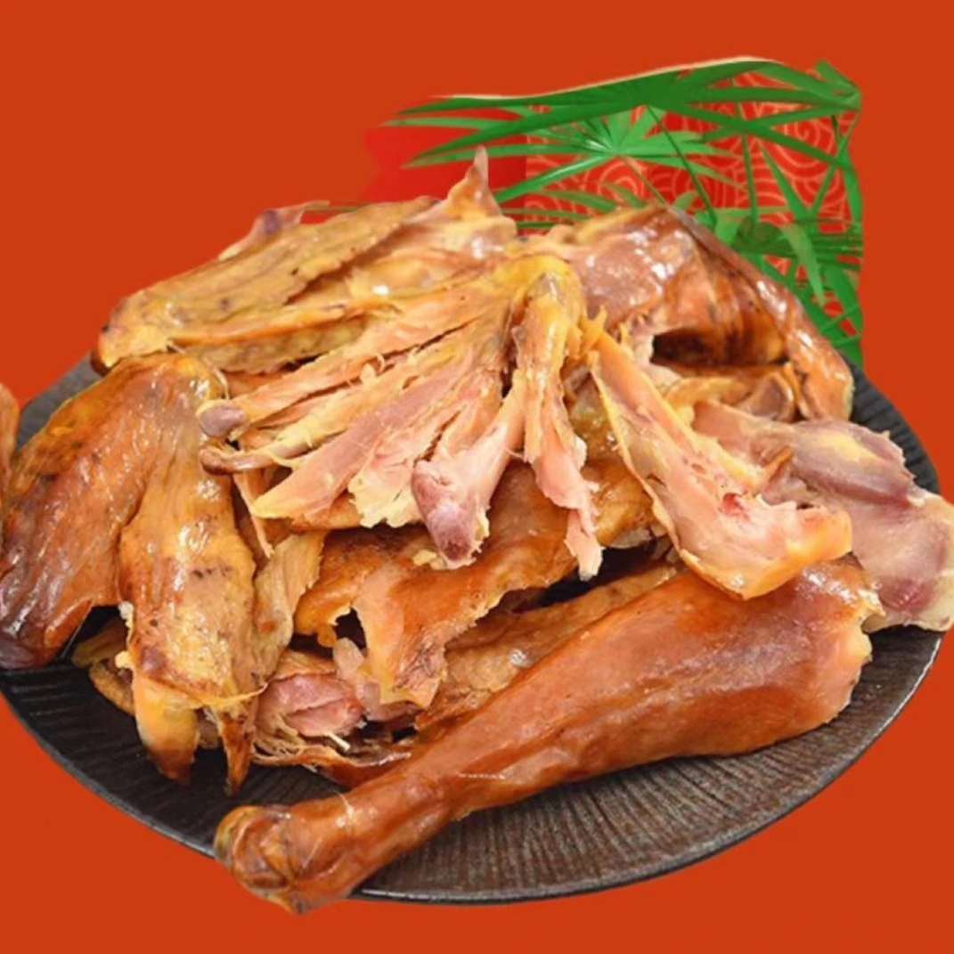 滏泽康【福】果木熏烤手撕风干鸡真空包装即食劲道小公鸡