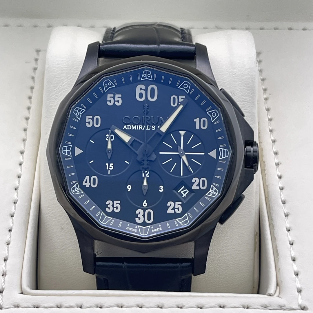 95新 CORUM/昆仑表 海军上将/A82598/自动机械/41mm/工价86000