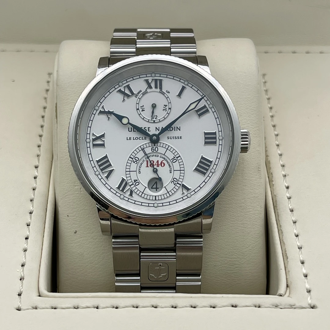 95新 Ulysse Nardin/雅典 航海/A82649/自动机械/38mm/工价75600