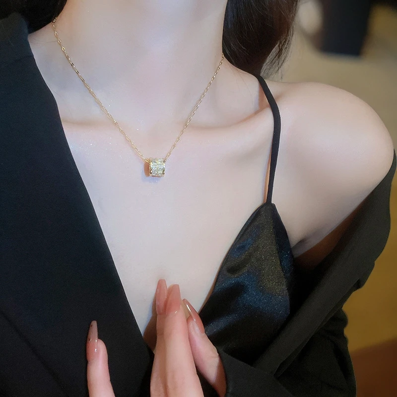 钛钢项链 小蛮腰项链女高级感轻奢小众气质女士锁骨链时尚不掉色