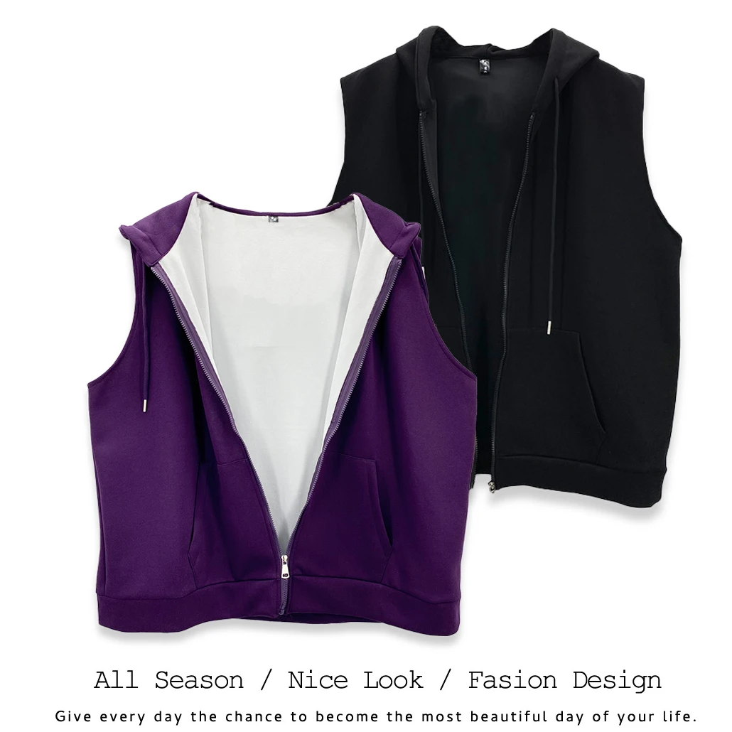 732/598  欧货潮流时尚双色宽松百搭马甲  款号#613