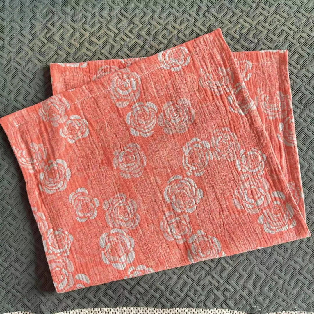 一个全棉双层彩纱面料枕套柔软舒适亲肤透气