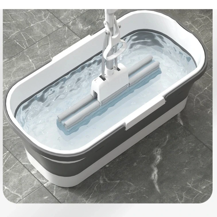 加大加厚拖把桶长条大容量水桶双提手储水桶可折叠拖地桶长方形