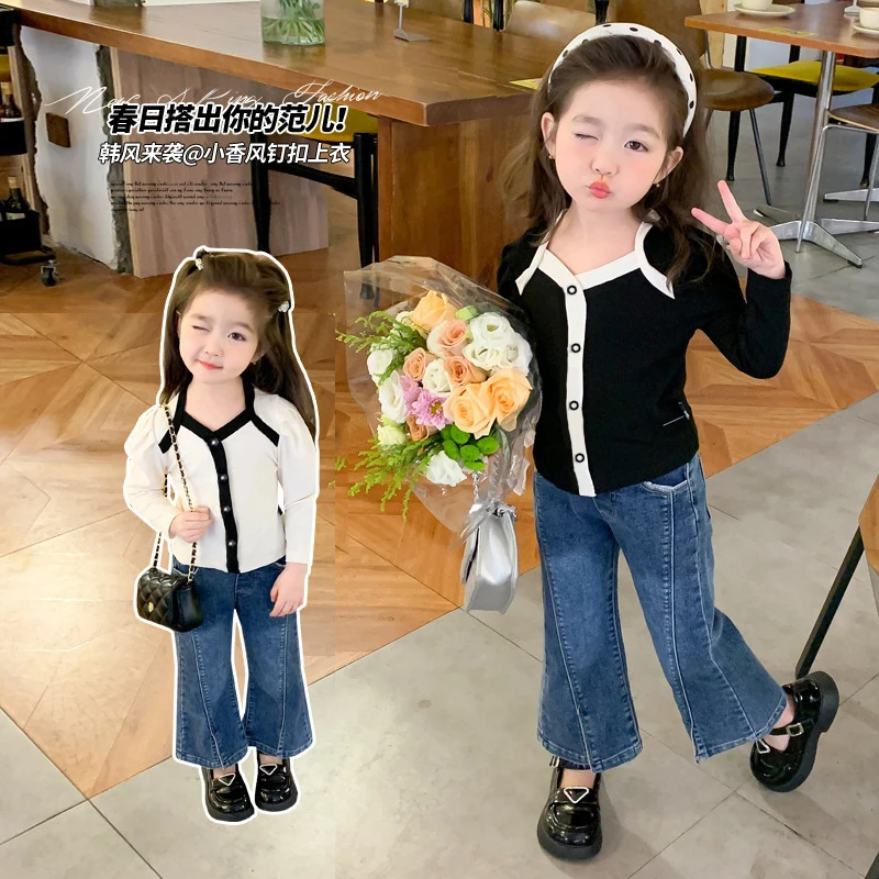 儿童户外小香风打底衫新款春秋款韩版长袖T恤女宝宝时髦上衣潮a类