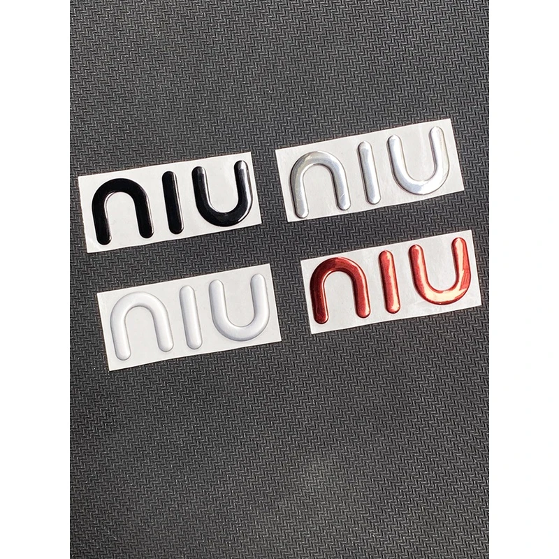 适用小牛电动NQi/NGT/G0VA/N1S/UQi+车标车身贴铭牌NIU标logo标志