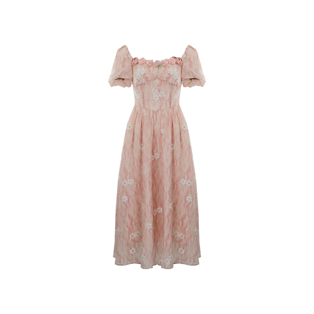 LAOXIAO服饰【莫娜风铃】提花吊带裙法式气质女夏小个子甜美收腰388