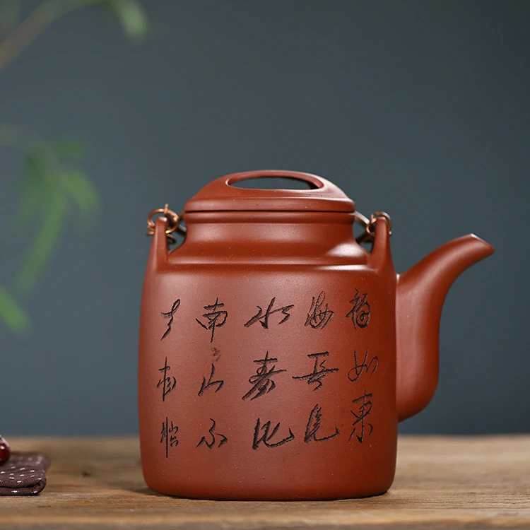 直发宜兴紫砂壶清水泥洋筒提梁洋桶大容量茶壶家用凉茶饭店泡茶壶