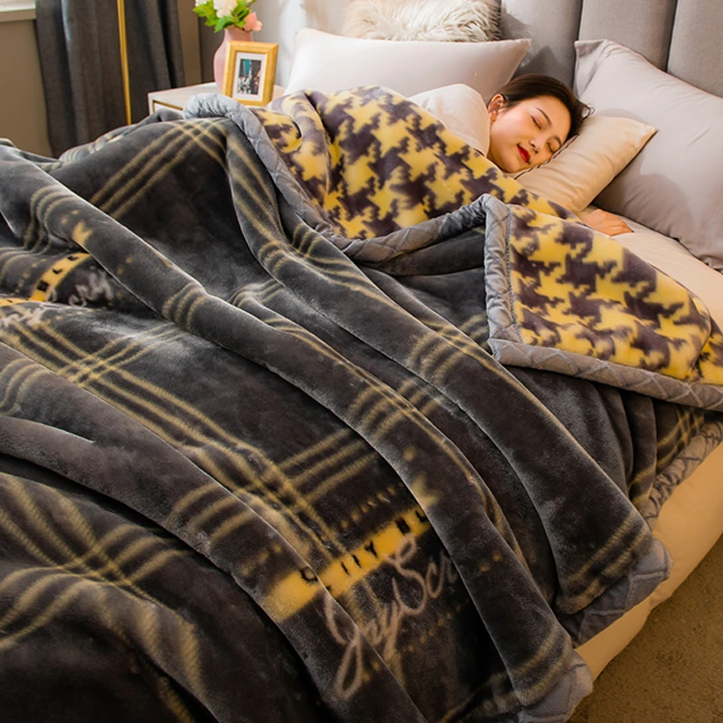 拉舍尔毛毯被子冬被单人学生宿舍双人棉被加厚保暖毛绒被芯被褥子