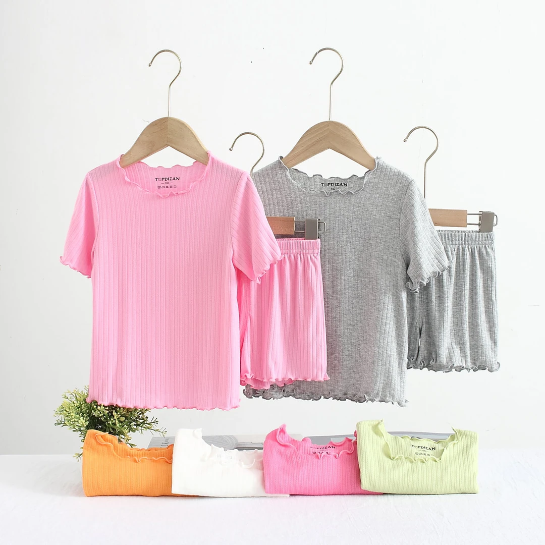 儿童款睡衣套装薄款夏季新款可爱居家服宝宝空调服亲肤儿童家居潮