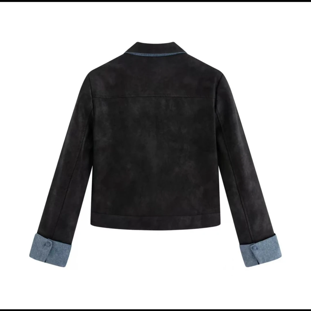 新款撞色拼接短款90白鸭绒羽绒服小个子休闲外套SY129