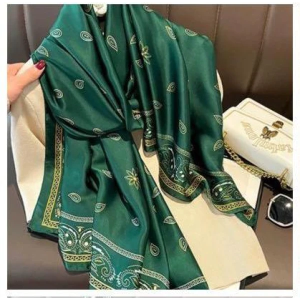 100新款百搭杭州丝绸丝巾90*180#2089