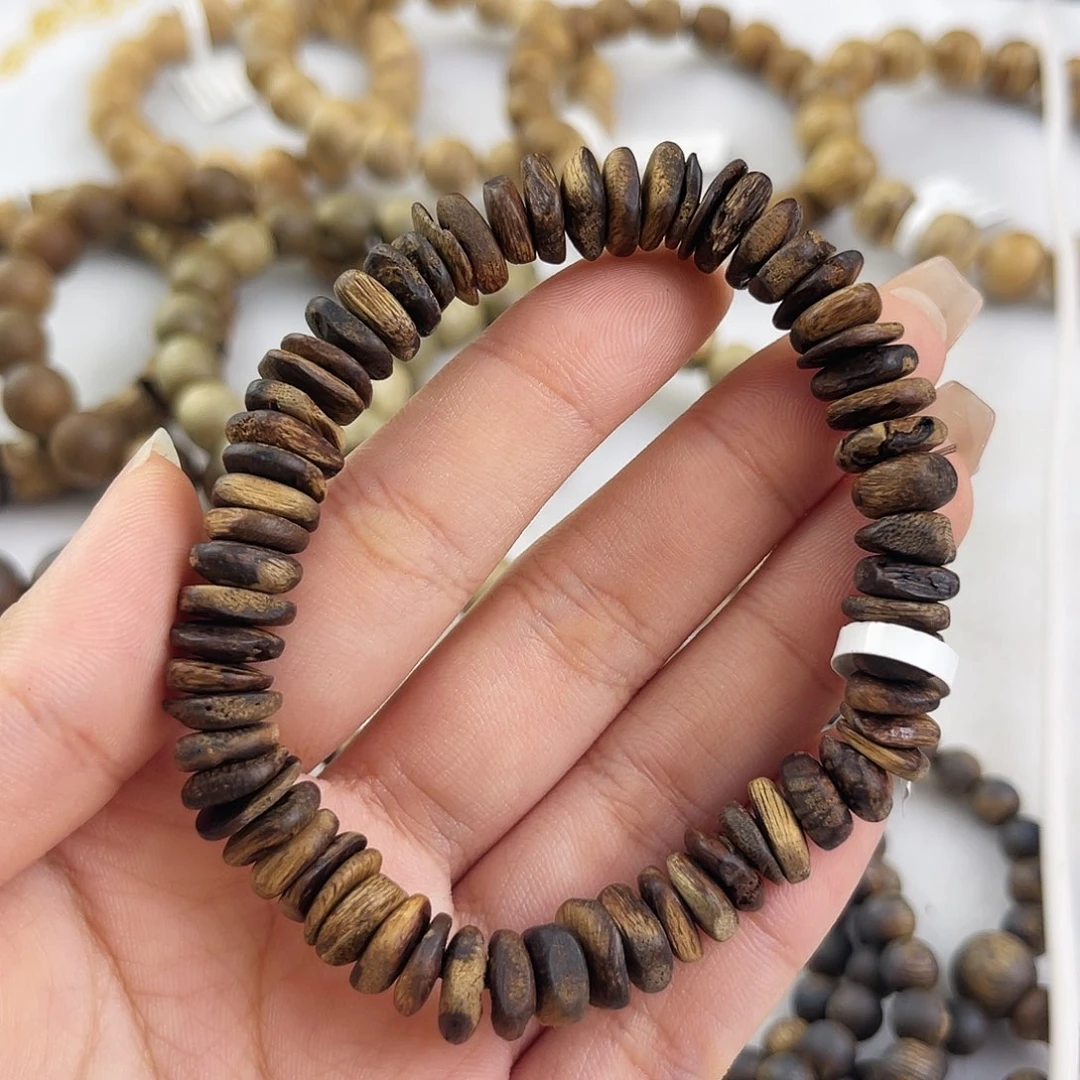 沉香手串达拉干九分沉片珠8.8克