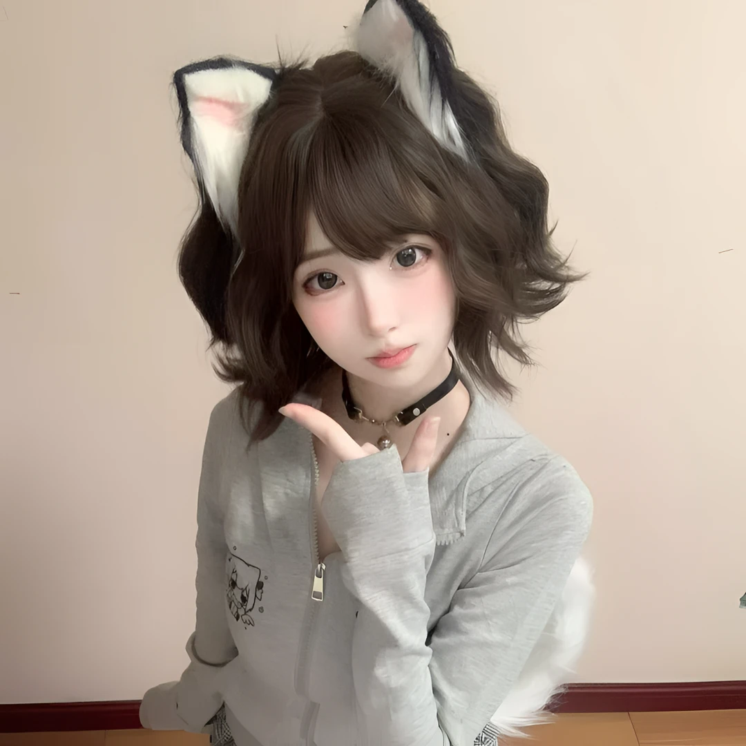 沐奇趣味萌【005】假发女短发Lolita短卷发可爱假发女款全头套推荐