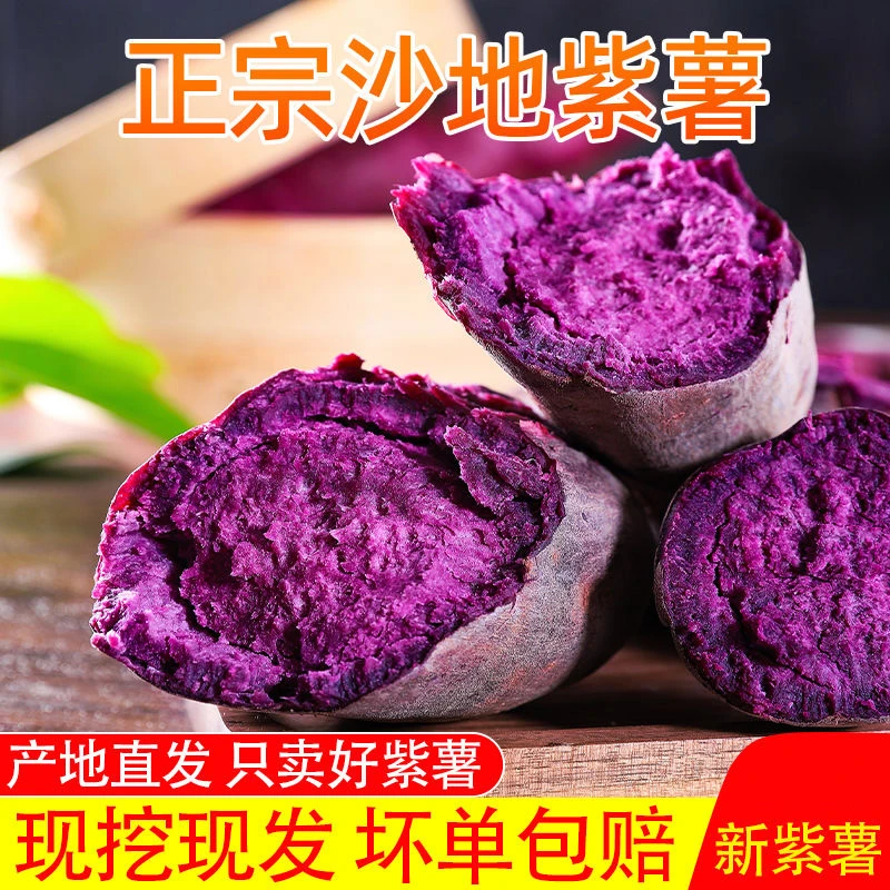 四川紫薯新鲜农家自种沙地紫罗兰红薯番薯板栗地瓜蜜薯非烟薯批发
