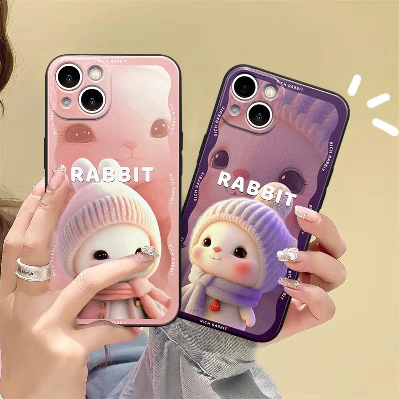 【苹果/华为/OPPO/VIVO/小米/荣耀】帽子小兔/13防摔12手机壳11