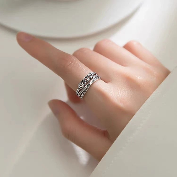 铜合金戒指 【五帝钱】钱币戒指秋冬新款可调节礼物送女友送老婆