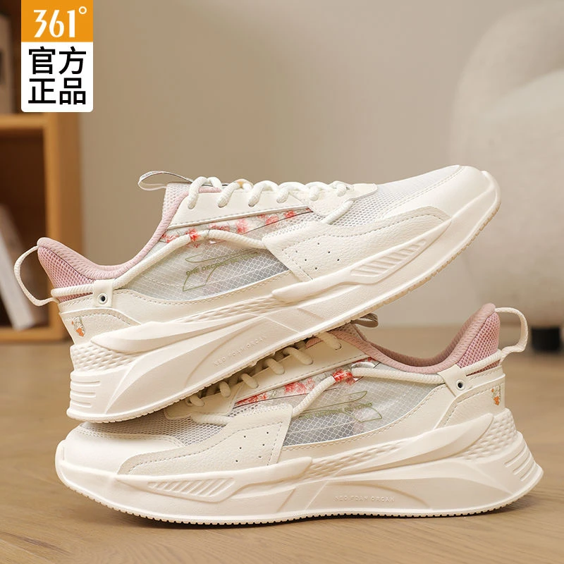 361女鞋运动鞋女款2025新款夏季网面透气跑步鞋361度减震休闲鞋女