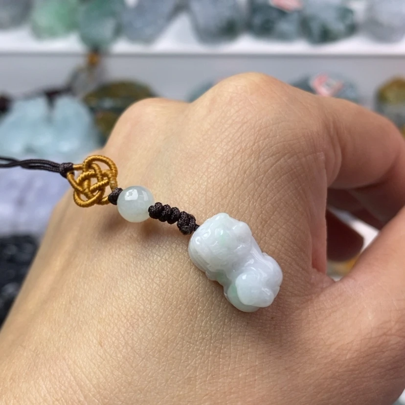【闪购商品】翡翠颈饰未镶嵌貔貅