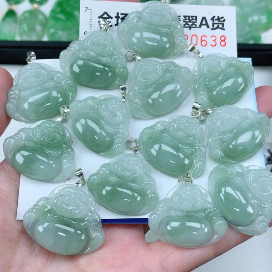 【闪购商品】翡翠挂件银S925镶嵌多样性发其1件