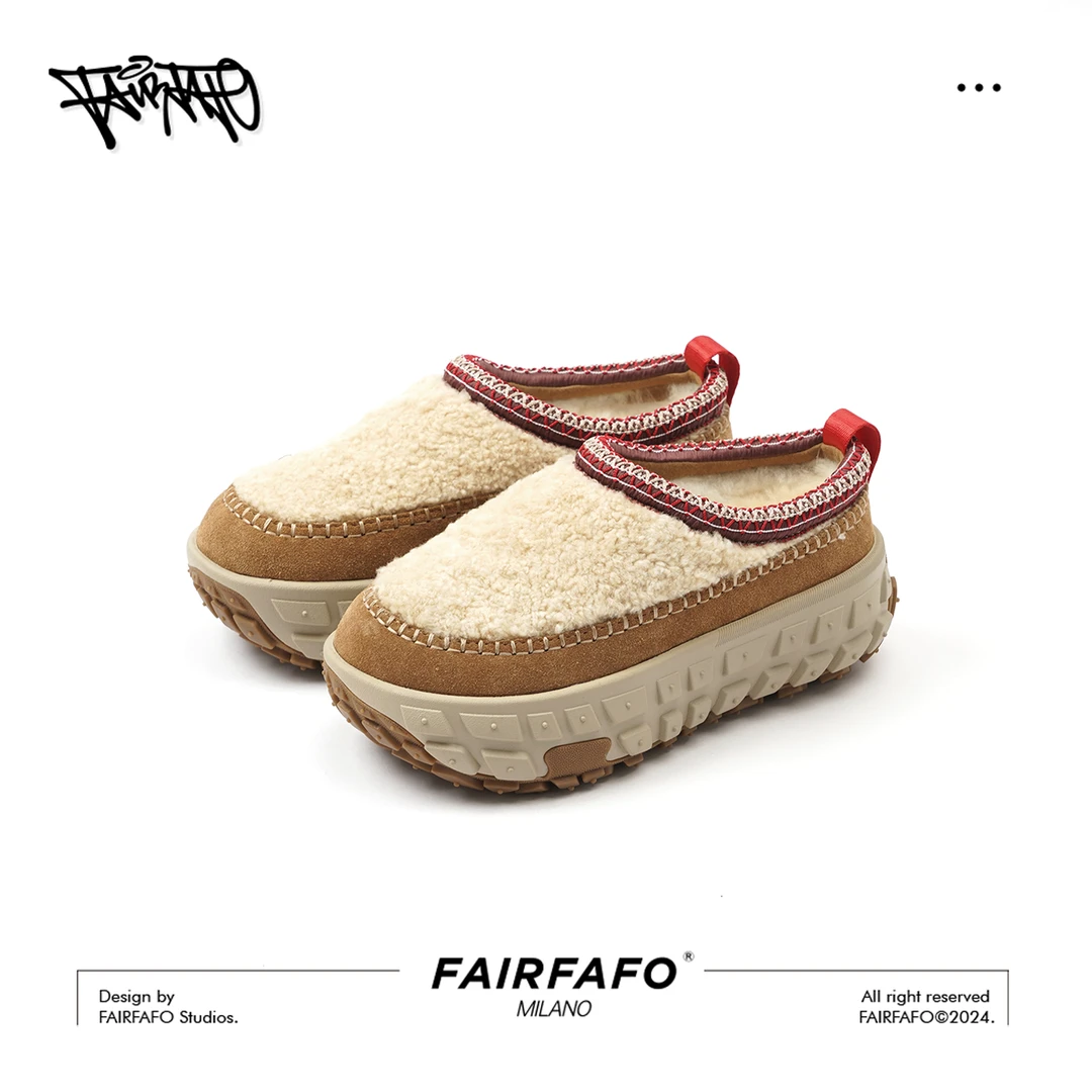 FAIRFAFO林肉肉【轮胎半拖雪地靴】WD24XZ801秋冬雪地靴舒适时尚