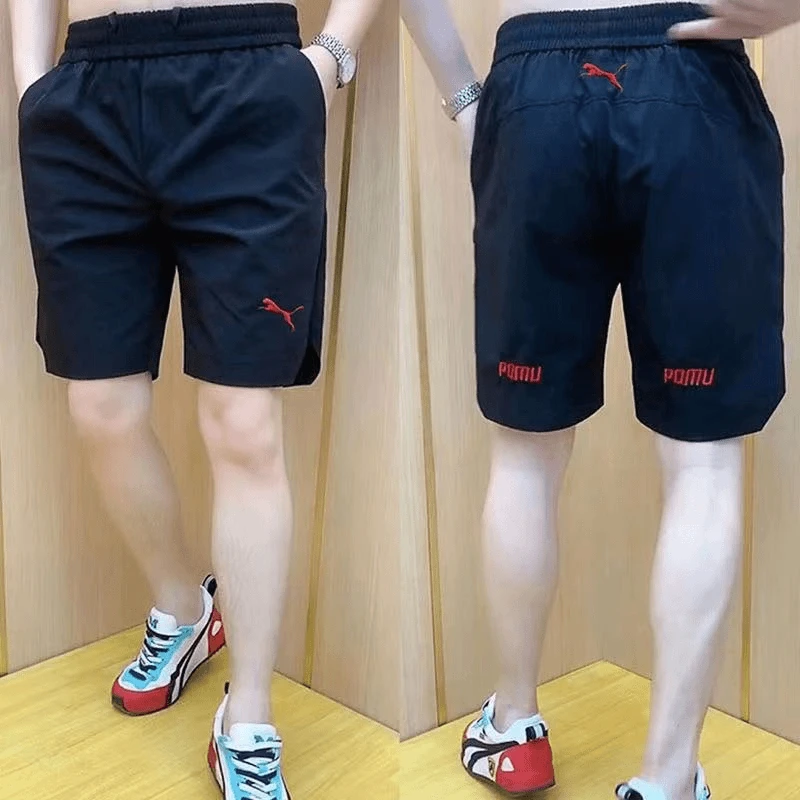 男宽松运动裤潮流五分裤百搭时尚2024休闲短裤沙滩裤夏季男士潮牌