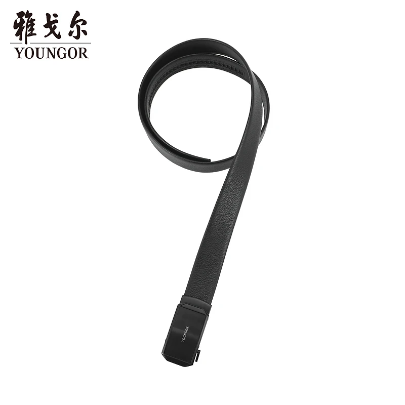 雅戈尔新款四季款简约时尚牛皮皮带男士腰带829965