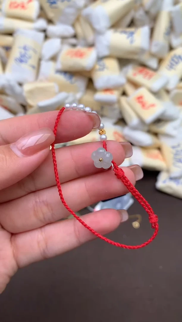 【闪购商品】翡翠手绳18K金镶嵌一