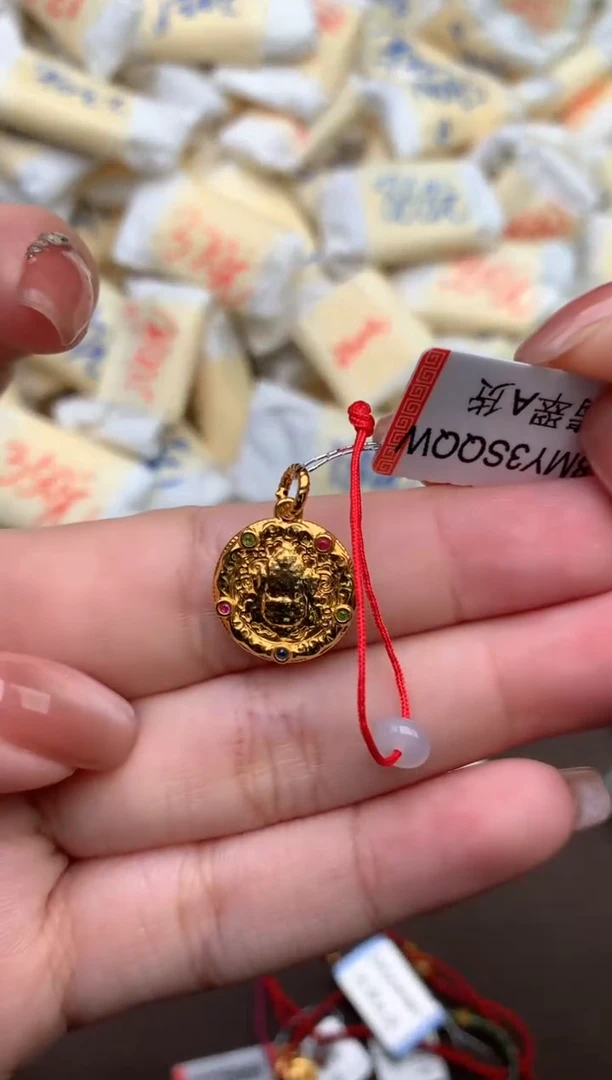 【闪购商品】翡翠挂件18K金镶嵌    一