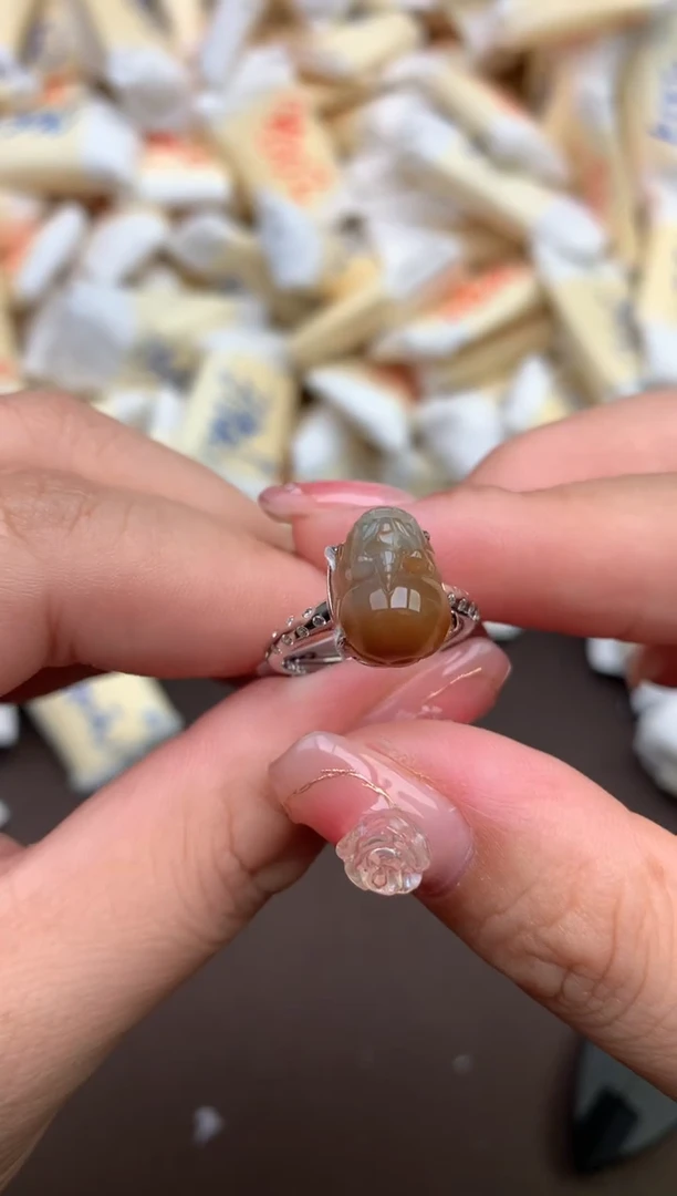 【闪购商品】翡翠戒指银S925镶嵌一