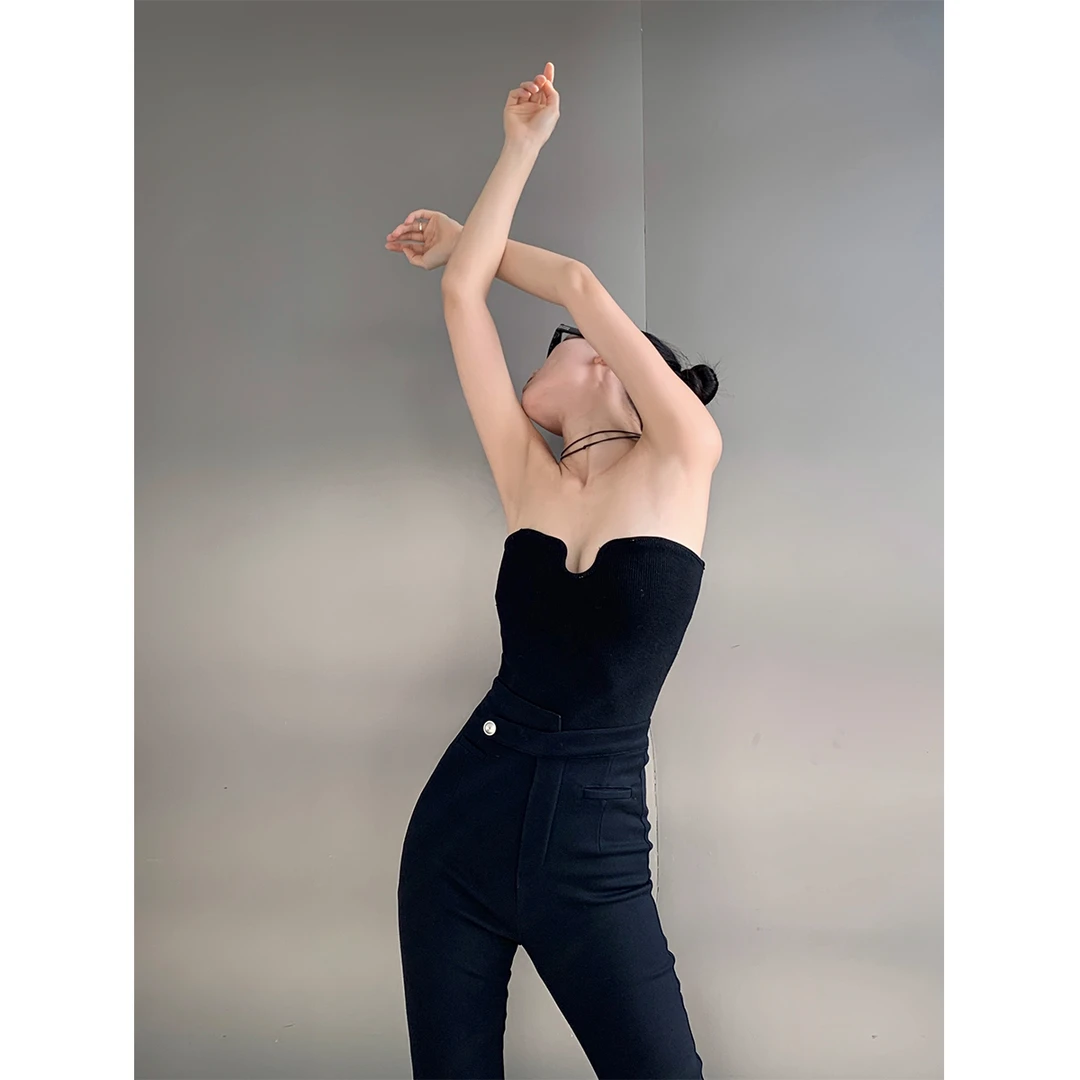 P0117K3025加绒斜扣腰头小脚裤秋冬鲨鱼裤女08.03抖