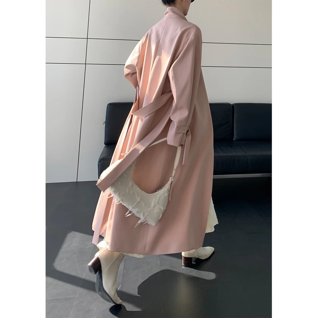 02.17  P0217F3046  休闲廓形大牌风衣女款2024新款减龄外套