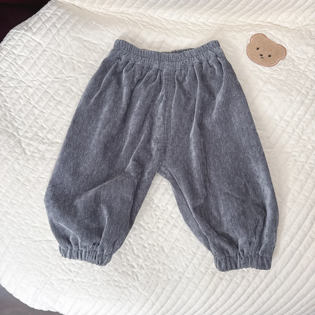 【柔软雪尔绒裤 小乐妈咪】宝宝裤子春秋女童休闲裤秋冬季儿童裤J11