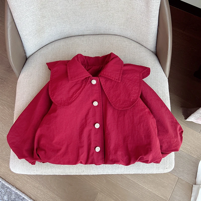 【三防花边加厚外套 小乐妈咪】婴儿童休闲外套上衣男女宝宝秋装K8