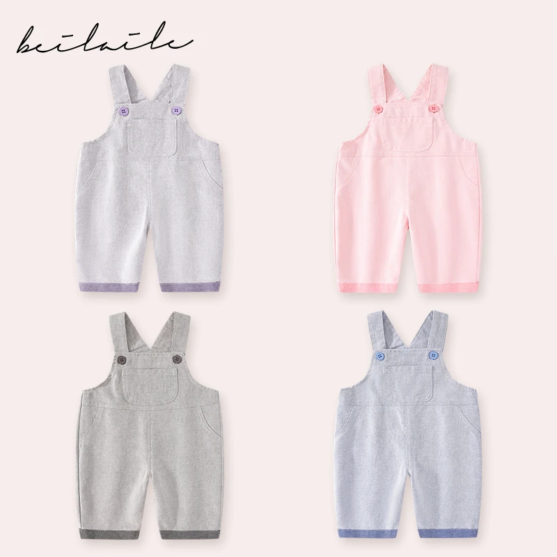 【软软背带裤】婴儿童衣服牛仔服男宝宝秋季裤子连体衣BW