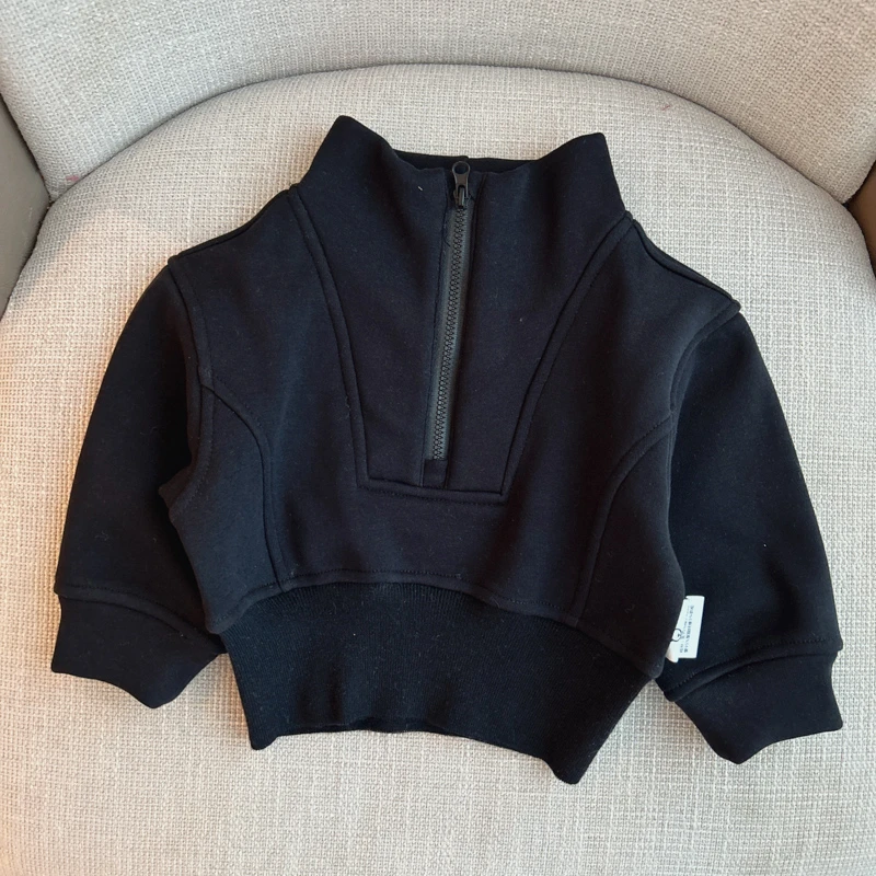 【加绒外套 加绒保暖 】婴儿冬装宝宝巫师帽休闲外套i27