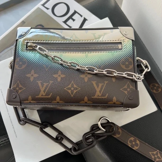 99新 LouisVuitton/路易威登 捐金沉珠/镜面盒子包