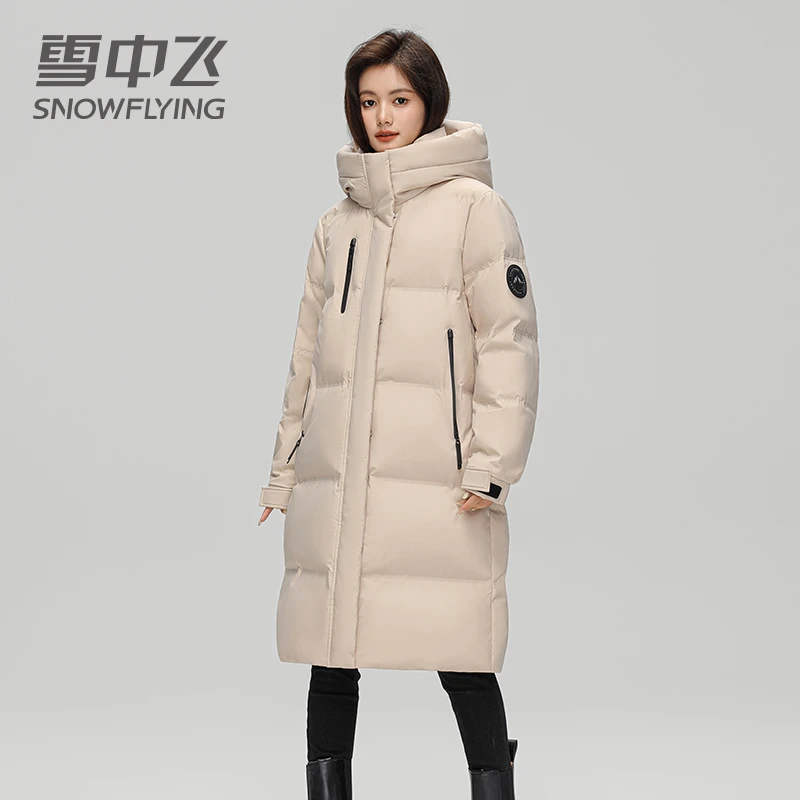 【雪峰系列】户外长款加厚羽绒服运动羽绒服女