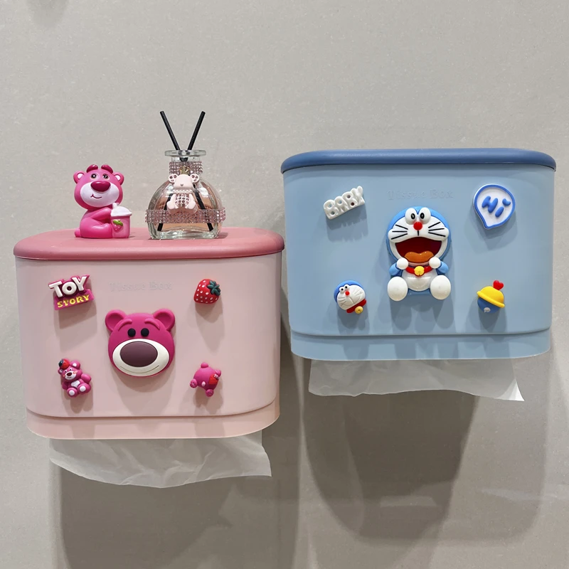 卫生间纸巾盒厕所收纳免打孔壁挂式卷纸抽纸盒防水防潮轻奢置物架