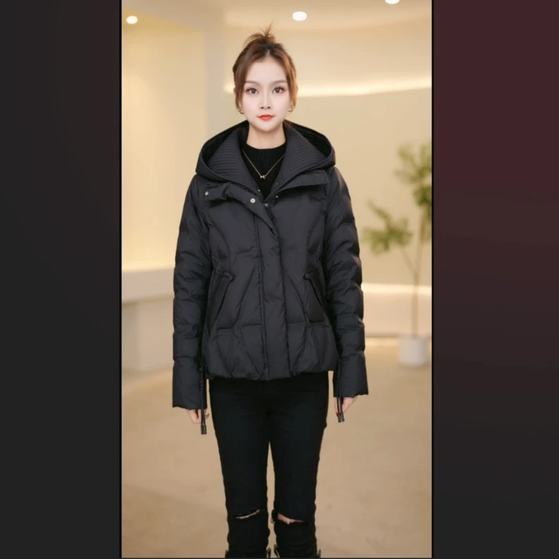 YAYA/鸭鸭轻暖感休闲百搭短款羽绒服女