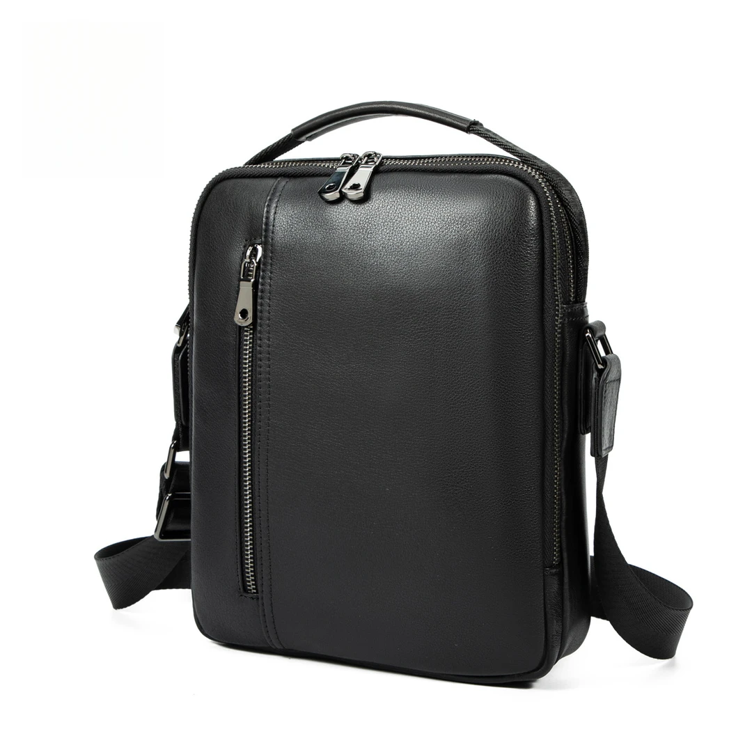 男士包包新款单肩包牛皮斜挎包可容纳11英寸IPAD背包休闲百搭包包