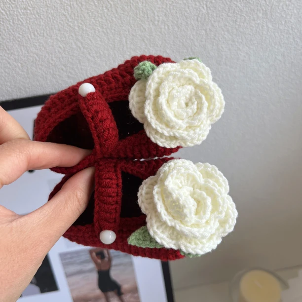 手工婴儿鞋diy材料包新生儿毛线鞋钩针编织宝宝鞋牛奶棉孕妇解闷