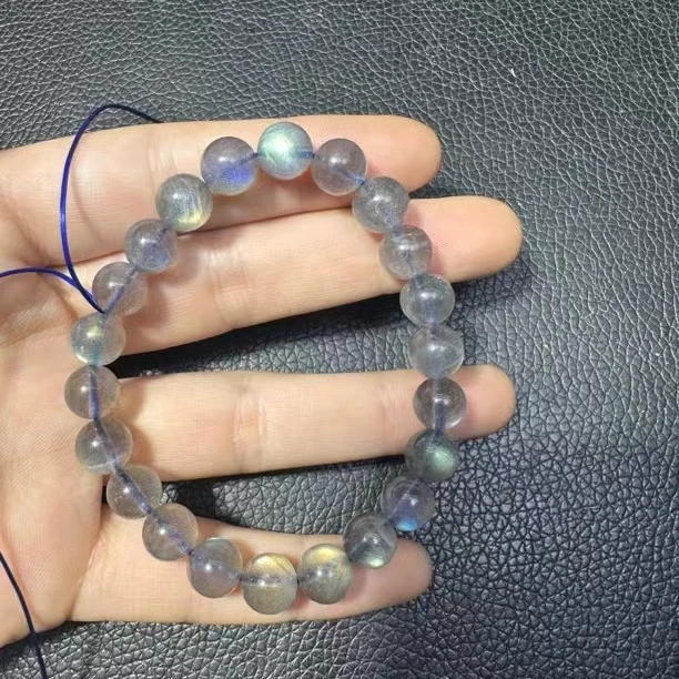 天然灰月光单圈手串（多样性发一条）