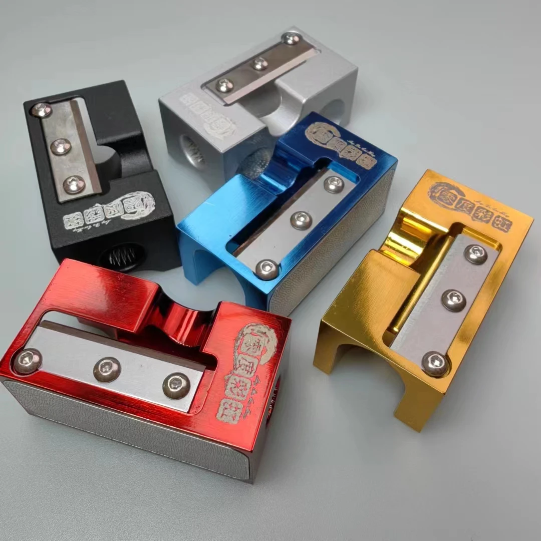 零度彩虹台球杆皮头修理器金属电镀多功能修理工具杆头唤醒利器